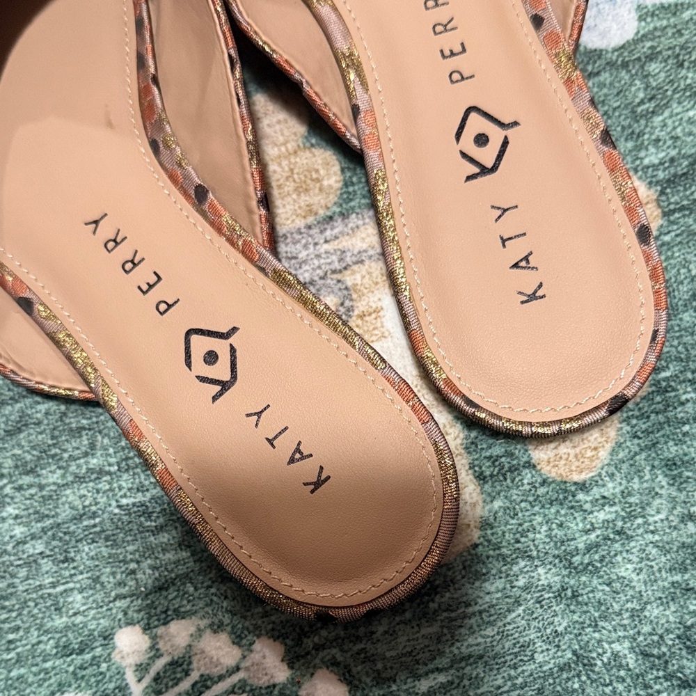Katy Perry Collections Copper Floral Slip-On Mules - Picture 2 of 6